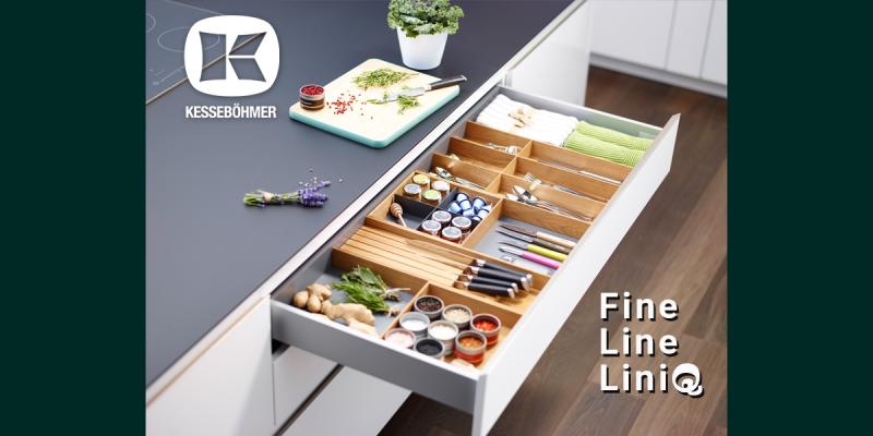 Деревянная гармония в каждом ящике: как FineLine LiniQ превращает хаос в эстетику Kessebohmer в Оренбурге