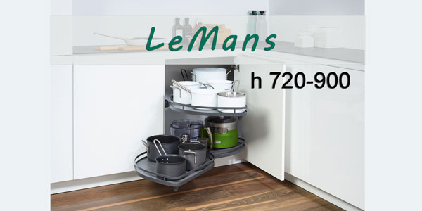 LeMans с 2 полками: новая высота рамы 720-900 мм Kessebohmer в Оренбурге